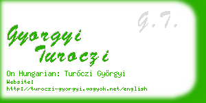 gyorgyi turoczi business card